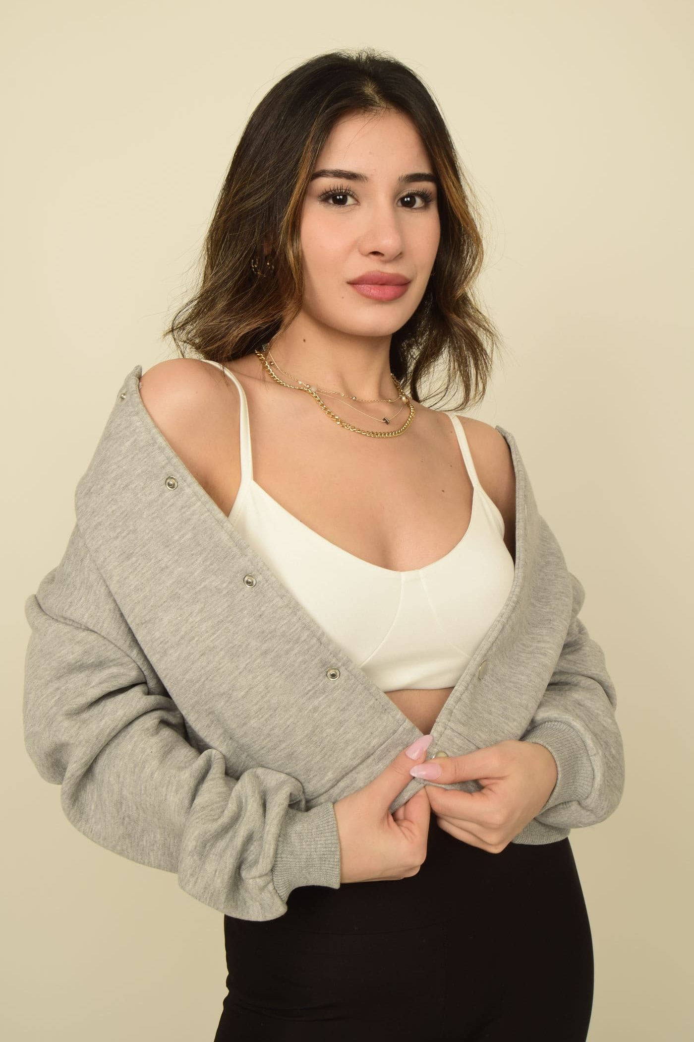 Siyah Şardonlu Bomber Ceket Sweatshirt Görsel 9