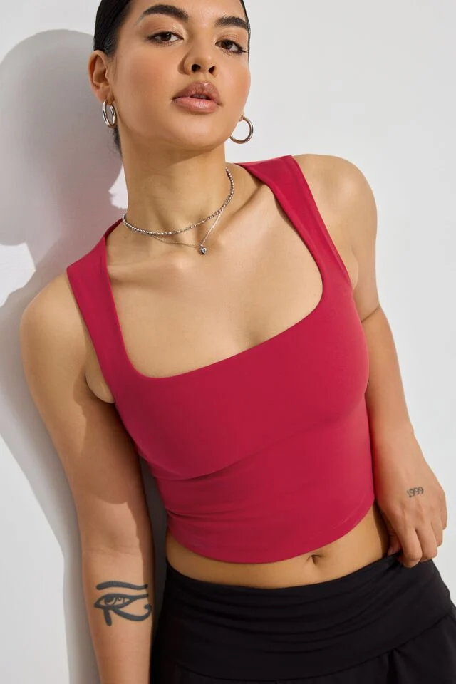 Siyah Kare Yaka Askılı Poliamid Süprem Body Görsel 16